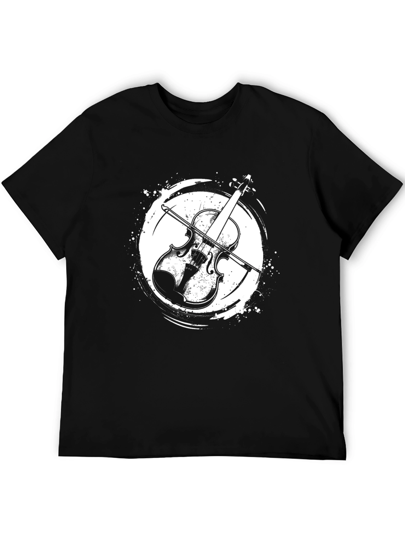 Violin Graphic Tee - Musical Instrument T-Shirt