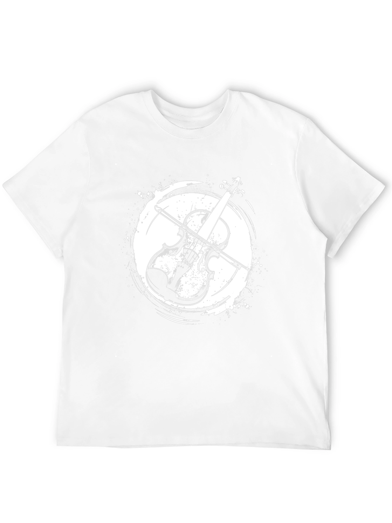 Violin Graphic Tee - Musical Instrument T-Shirt