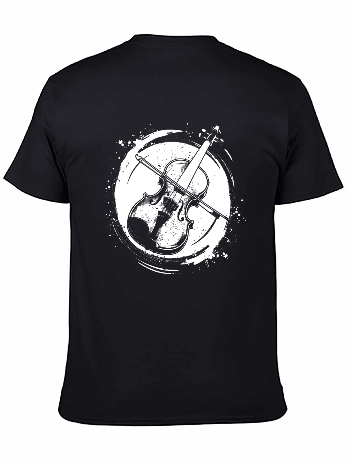 Violin Graphic Tee - Musical Instrument T-Shirt