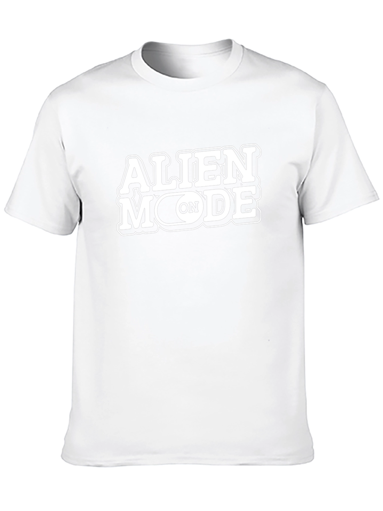 Alien Mode On T-Shirt - Black Crew Neck