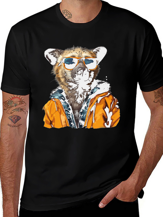 Cool Cat Graphic T-Shirt - Black