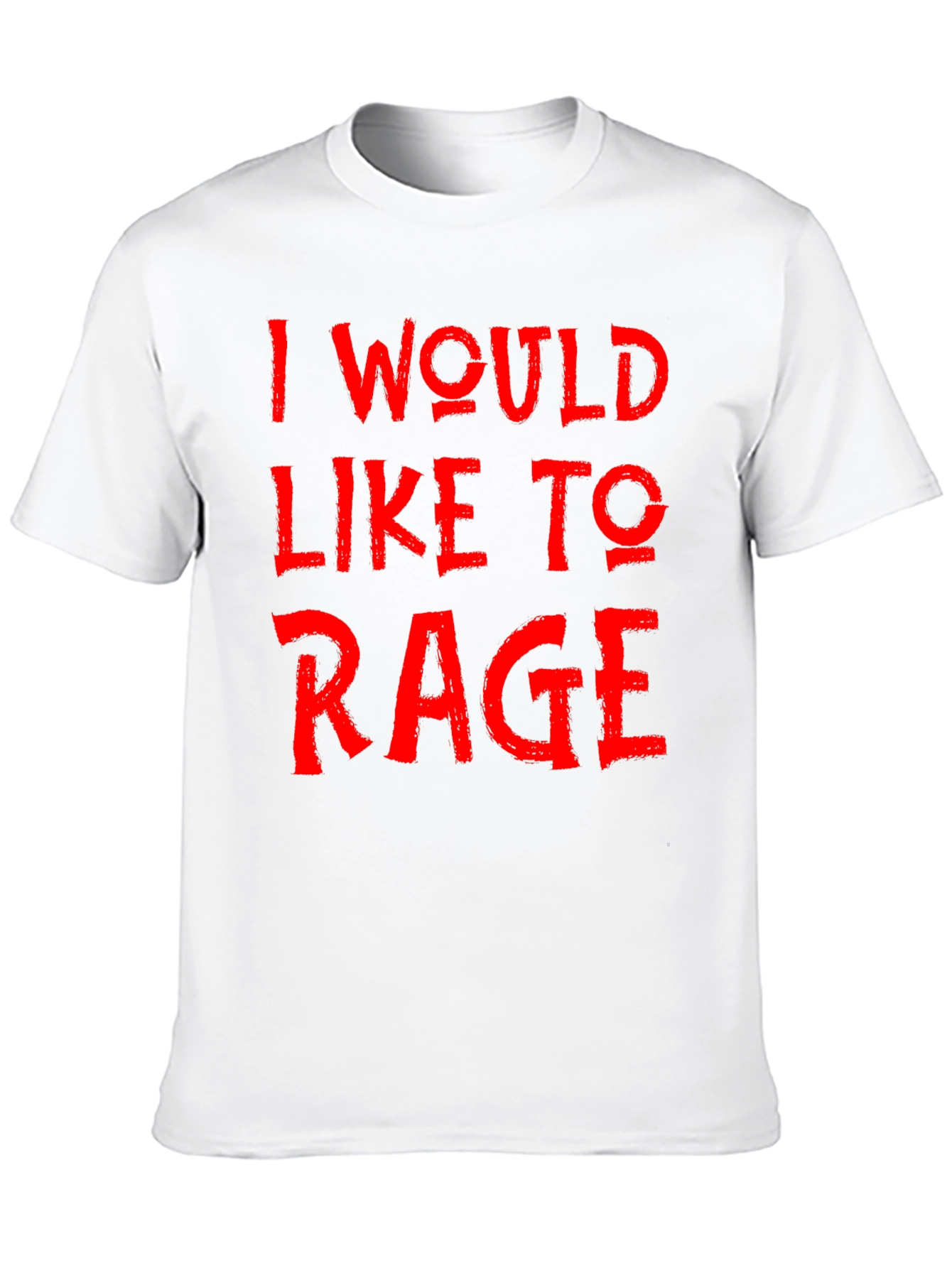 I Would Like to Rage Black Graphic Tee