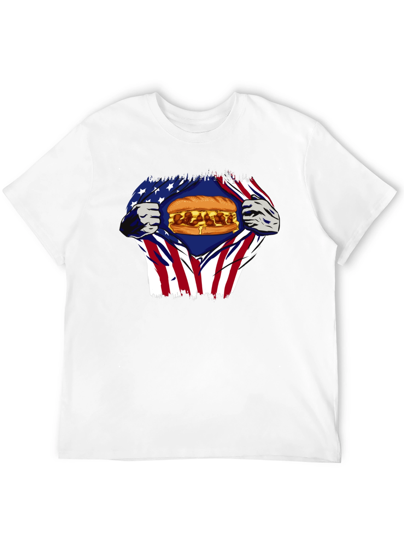 American Flag Meatball Sub T-Shirt