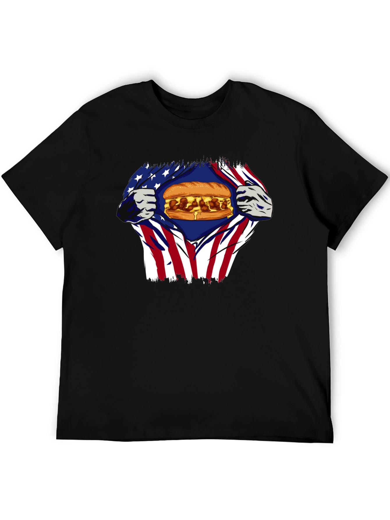American Flag Meatball Sub T-Shirt