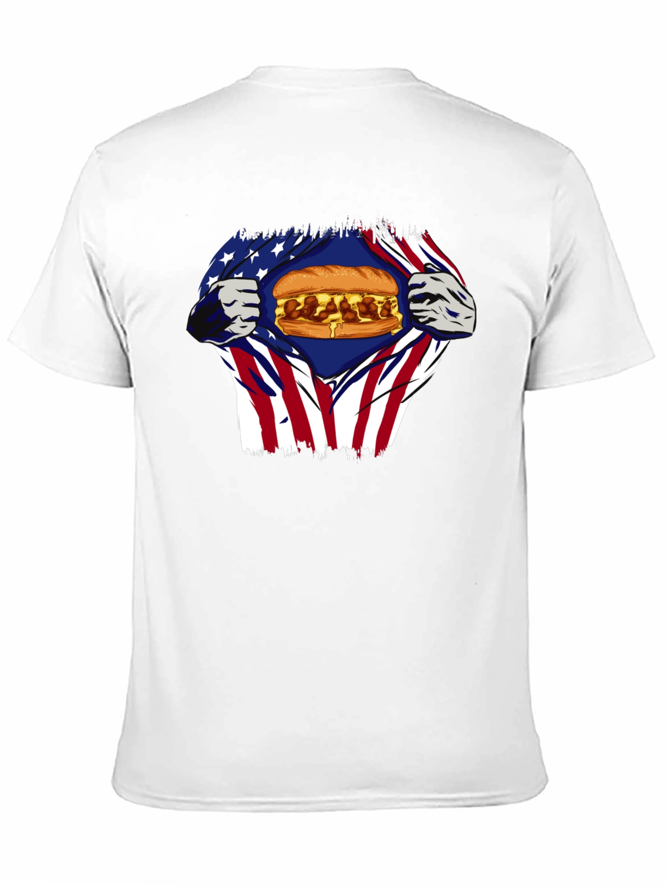 American Flag Meatball Sub T-Shirt