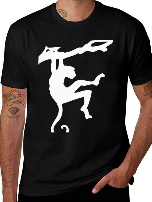 Monkey Graphic T-Shirt - Black Cotton Tee