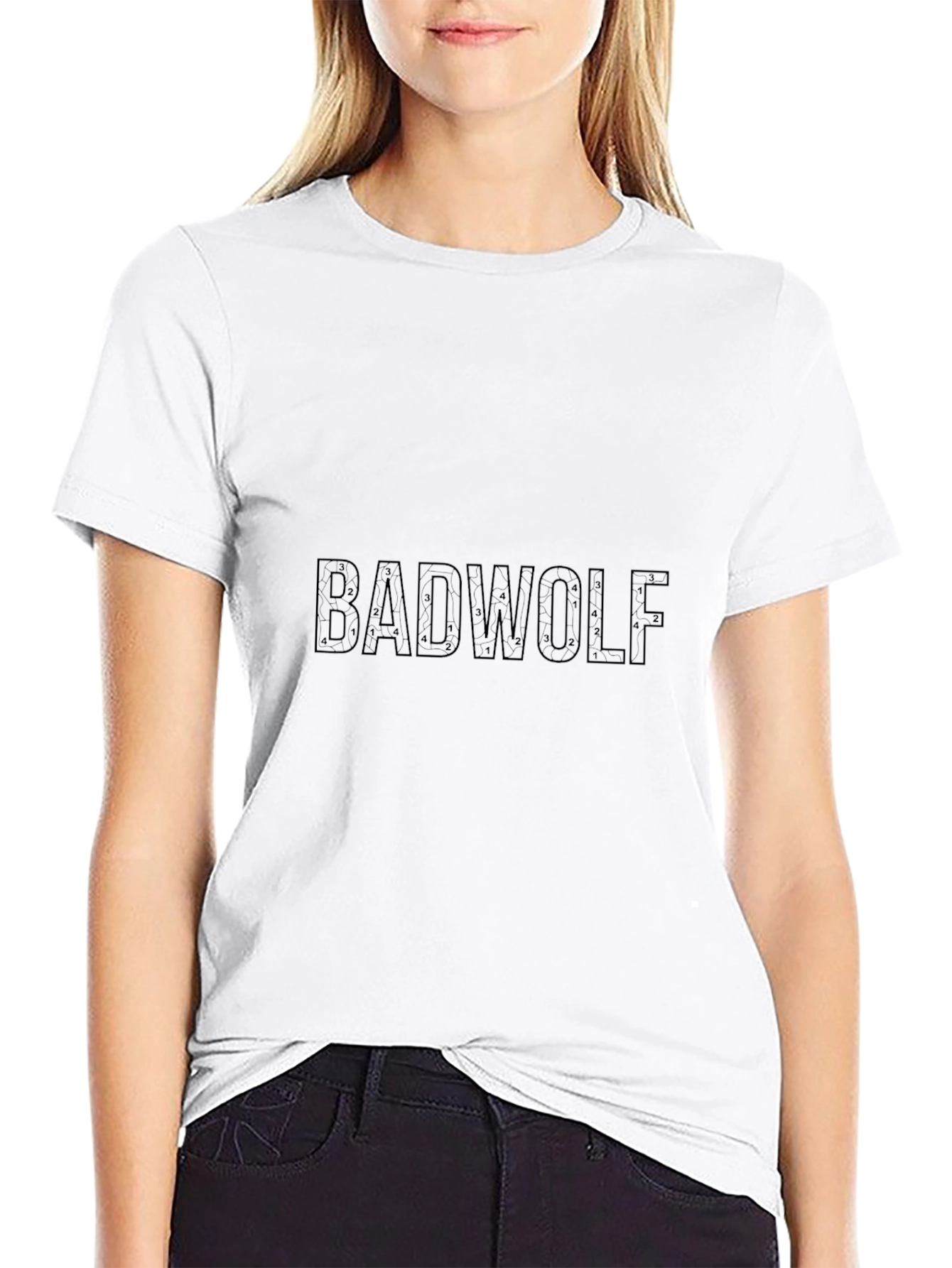 BADWOLF Graphic Tee - Black Cotton Casual Comfort