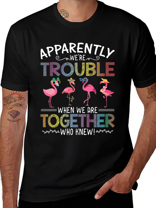 Flamingo Trouble Graphic T-Shirt