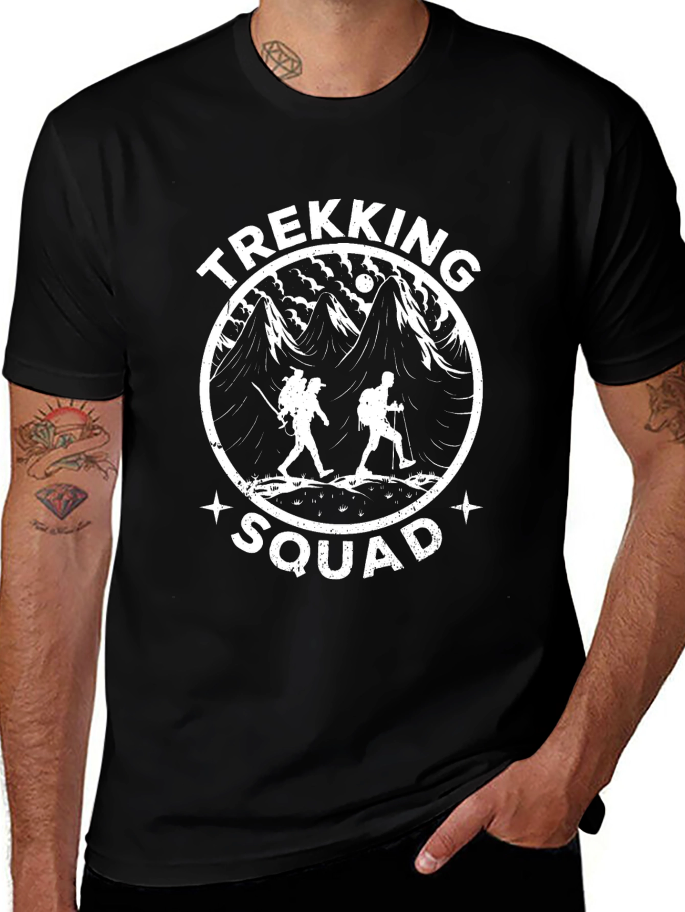 Trekking Squad T-Shirt - Mountain Adventure Tee
