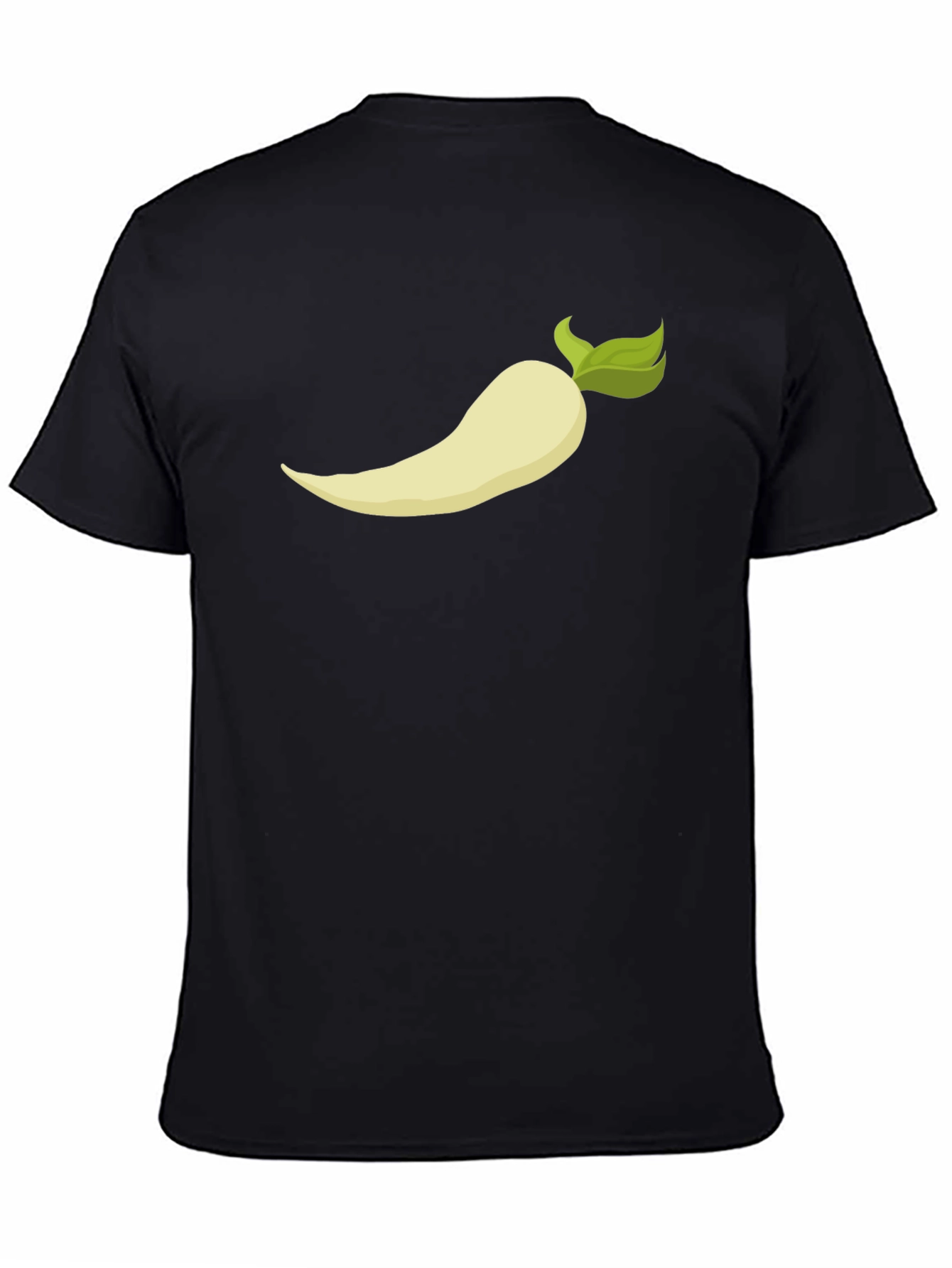 Radish Graphic Tee - Casual Black T-Shirt