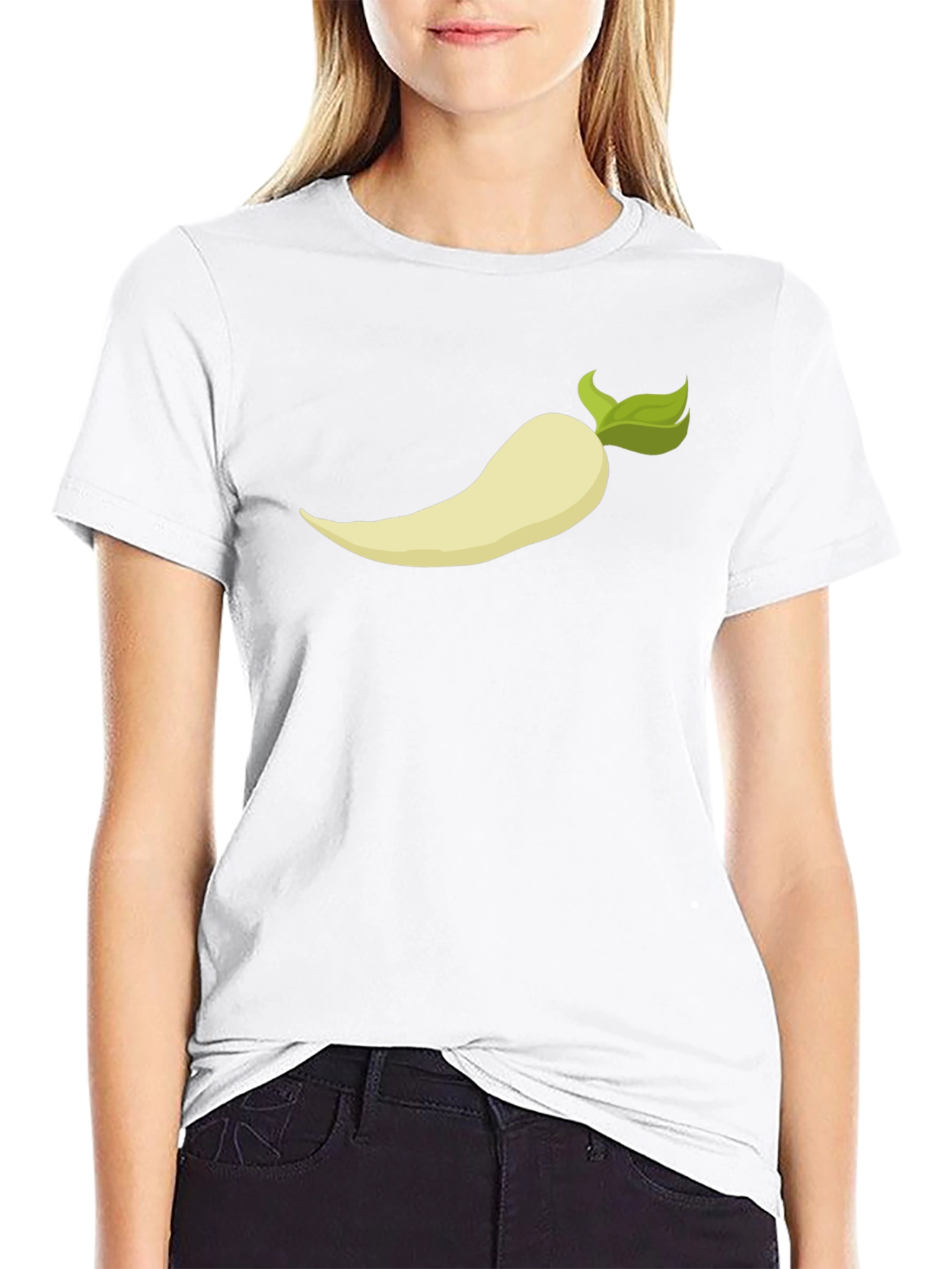 Radish Graphic Tee - Casual Black T-Shirt