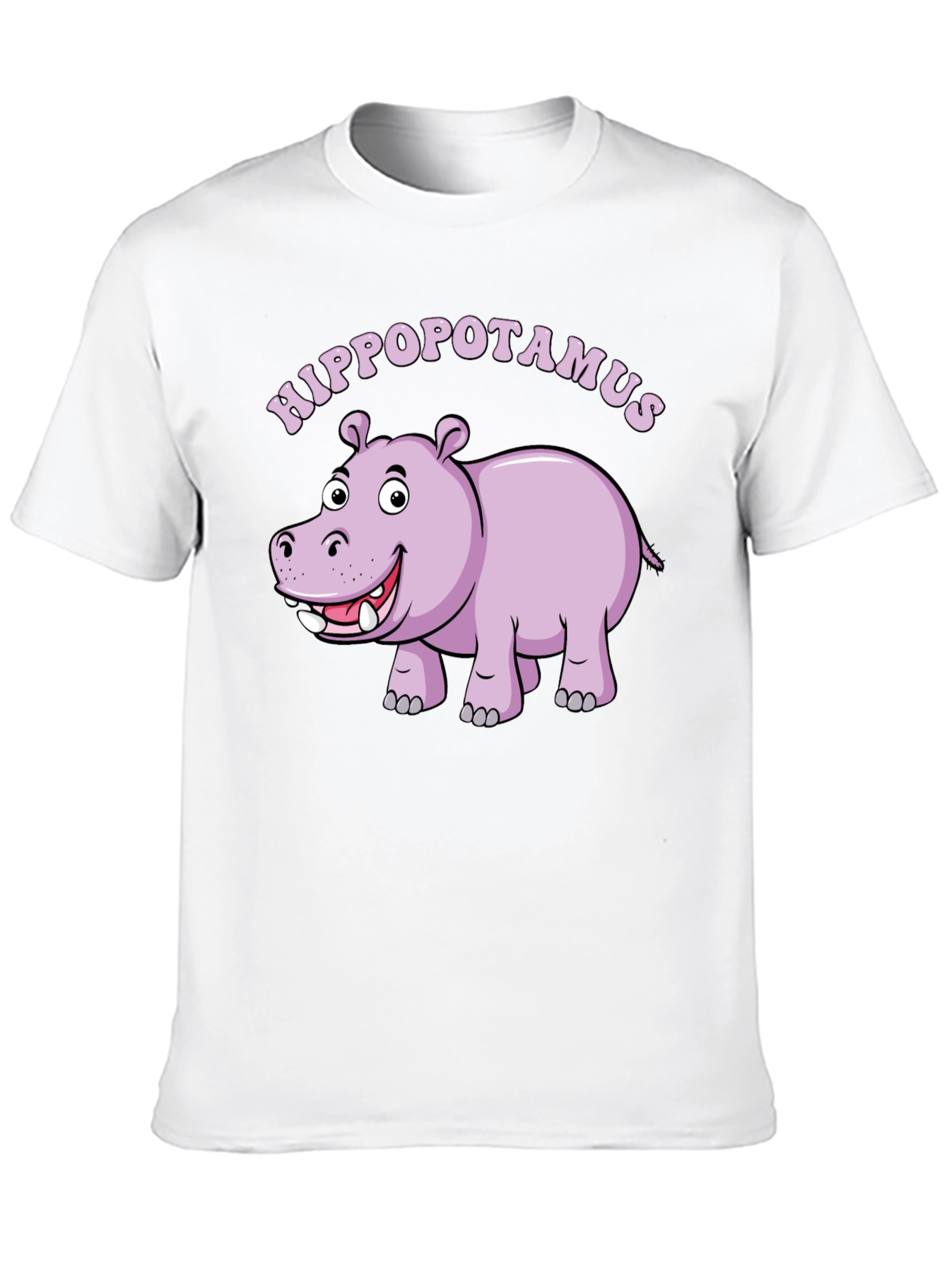 Hippo Graphic Tee - Mens Black Cotton T-Shirt