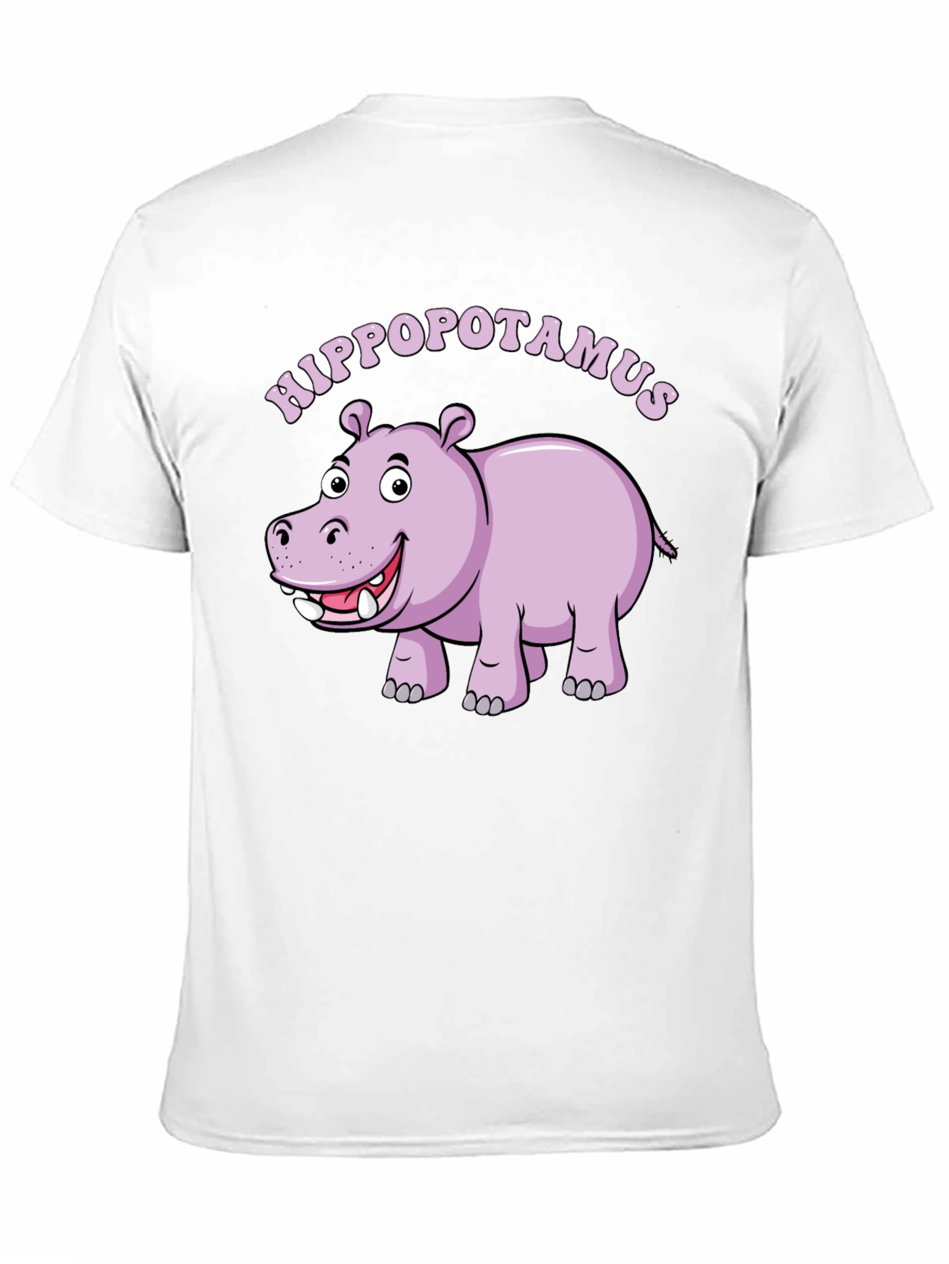 Hippo Graphic Tee - Mens Black Cotton T-Shirt