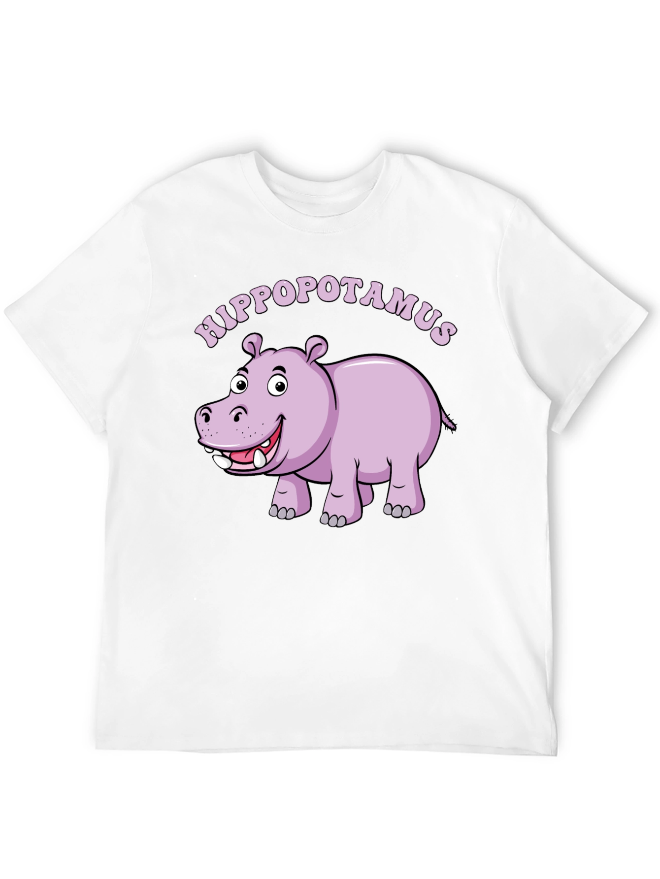 Hippo Graphic Tee - Mens Black Cotton T-Shirt