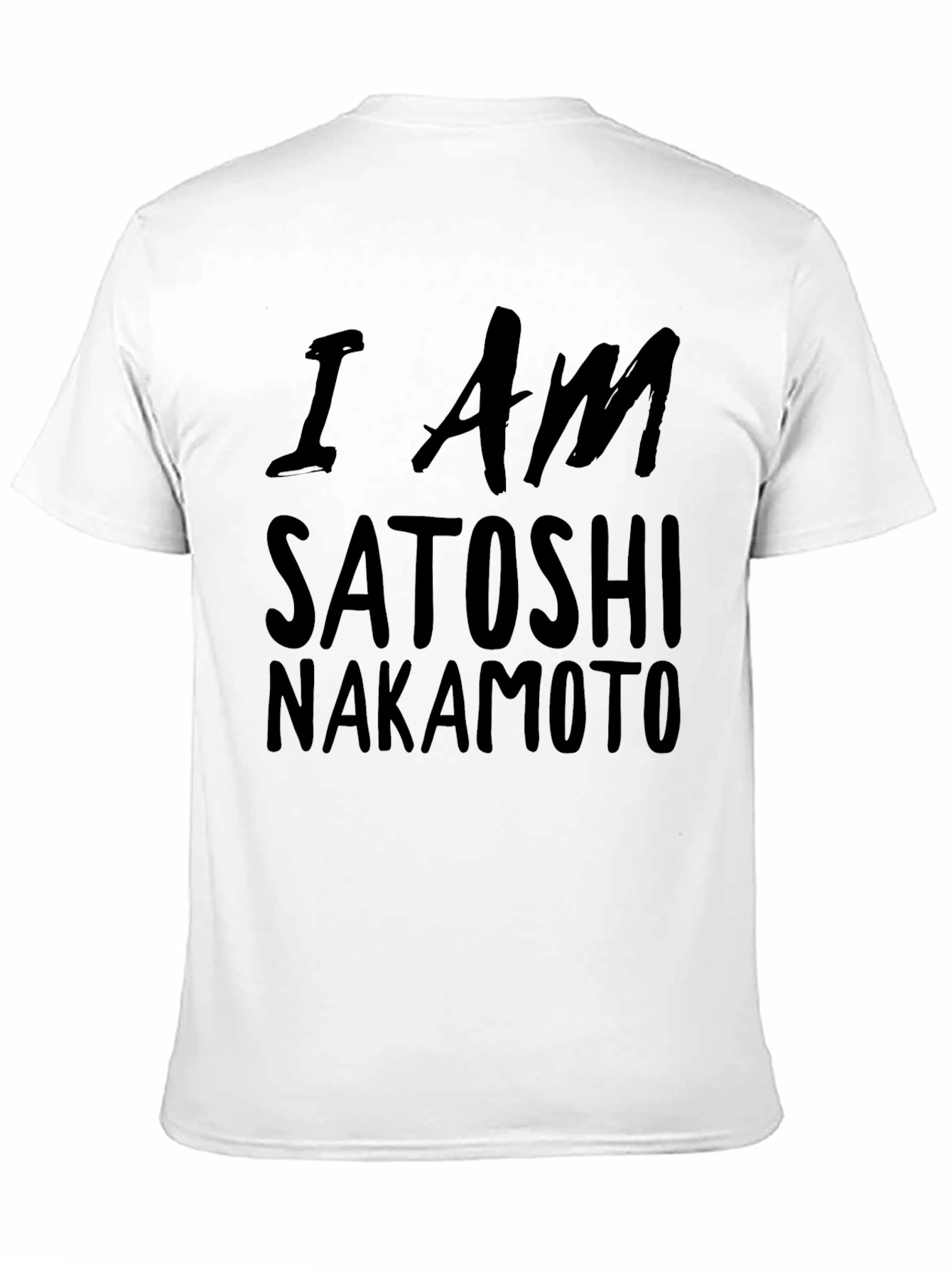 I Am Satoshi Nakamoto Black T-Shirt