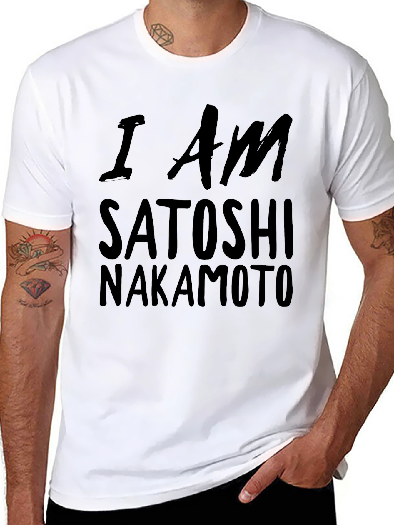 I Am Satoshi Nakamoto Black T-Shirt