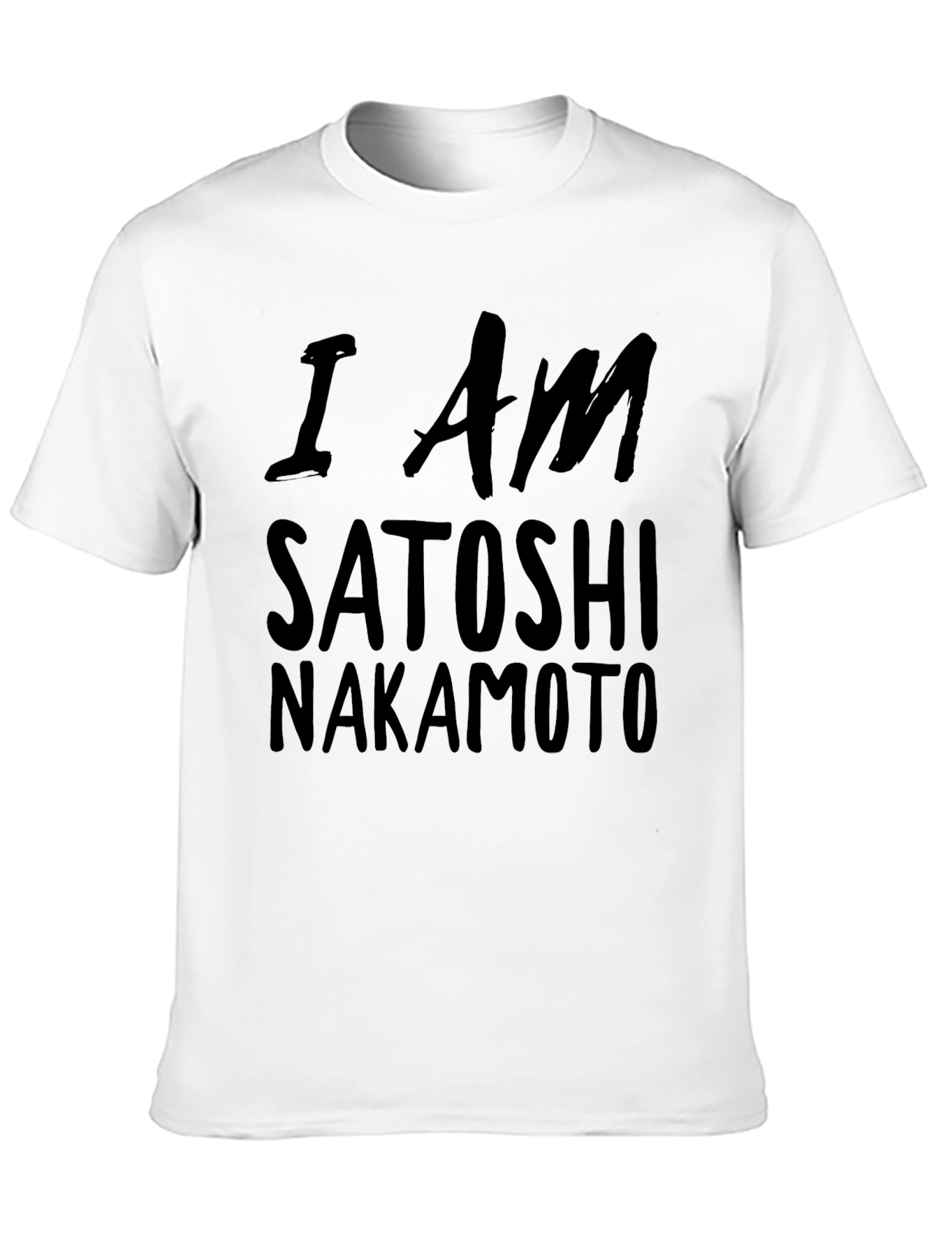 I Am Satoshi Nakamoto Black T-Shirt