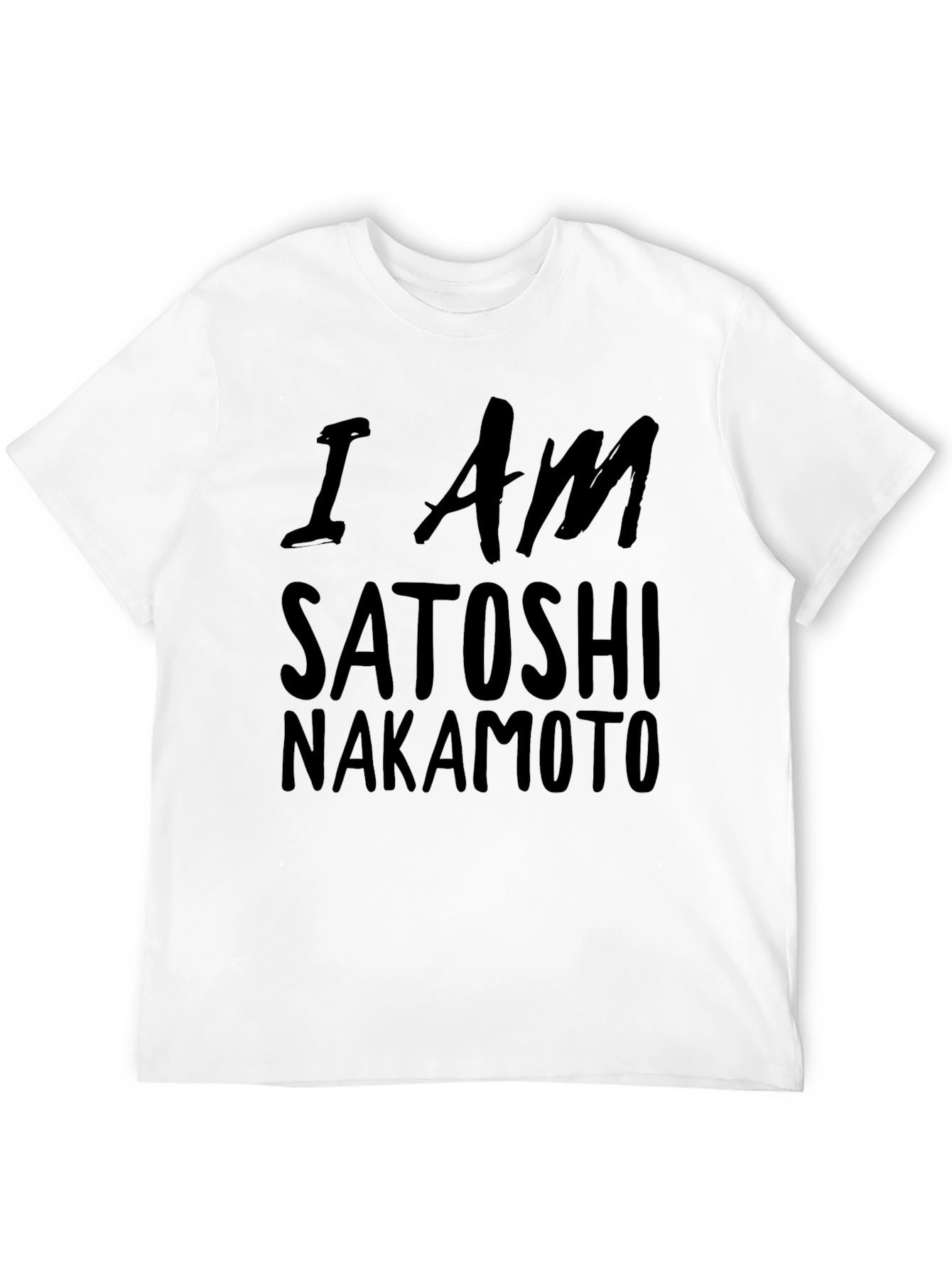 I Am Satoshi Nakamoto Black T-Shirt