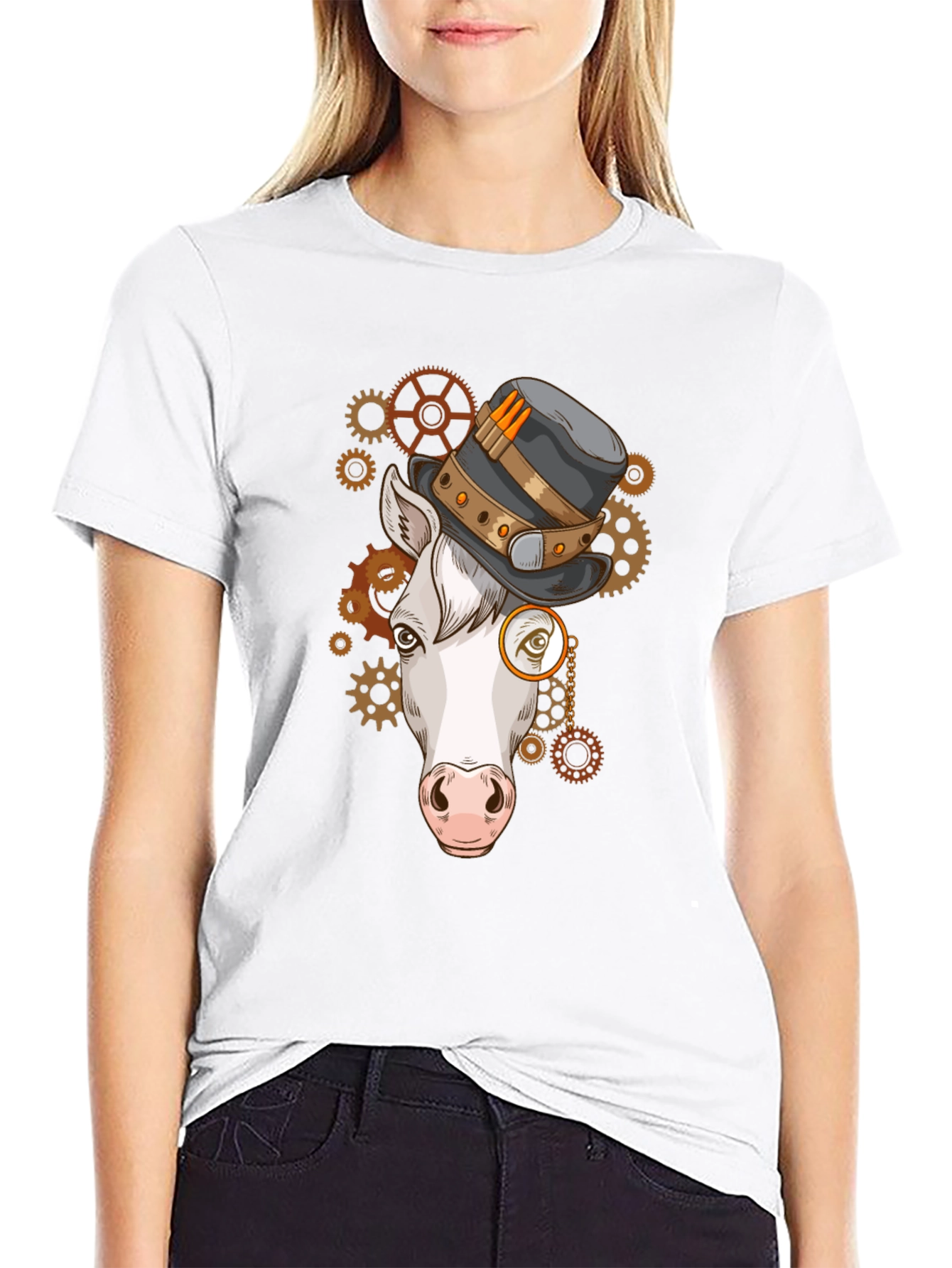 Steampunk Horse T-Shirt - Gears & Gadgets
