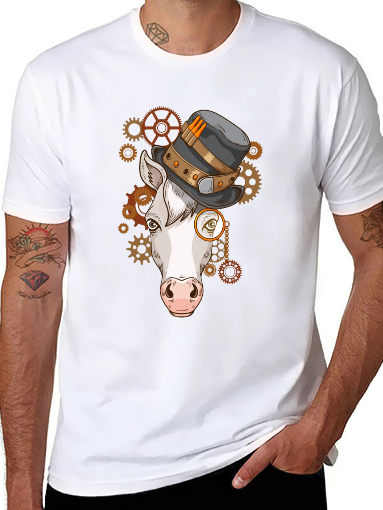 Steampunk Horse T-Shirt - Gears & Gadgets
