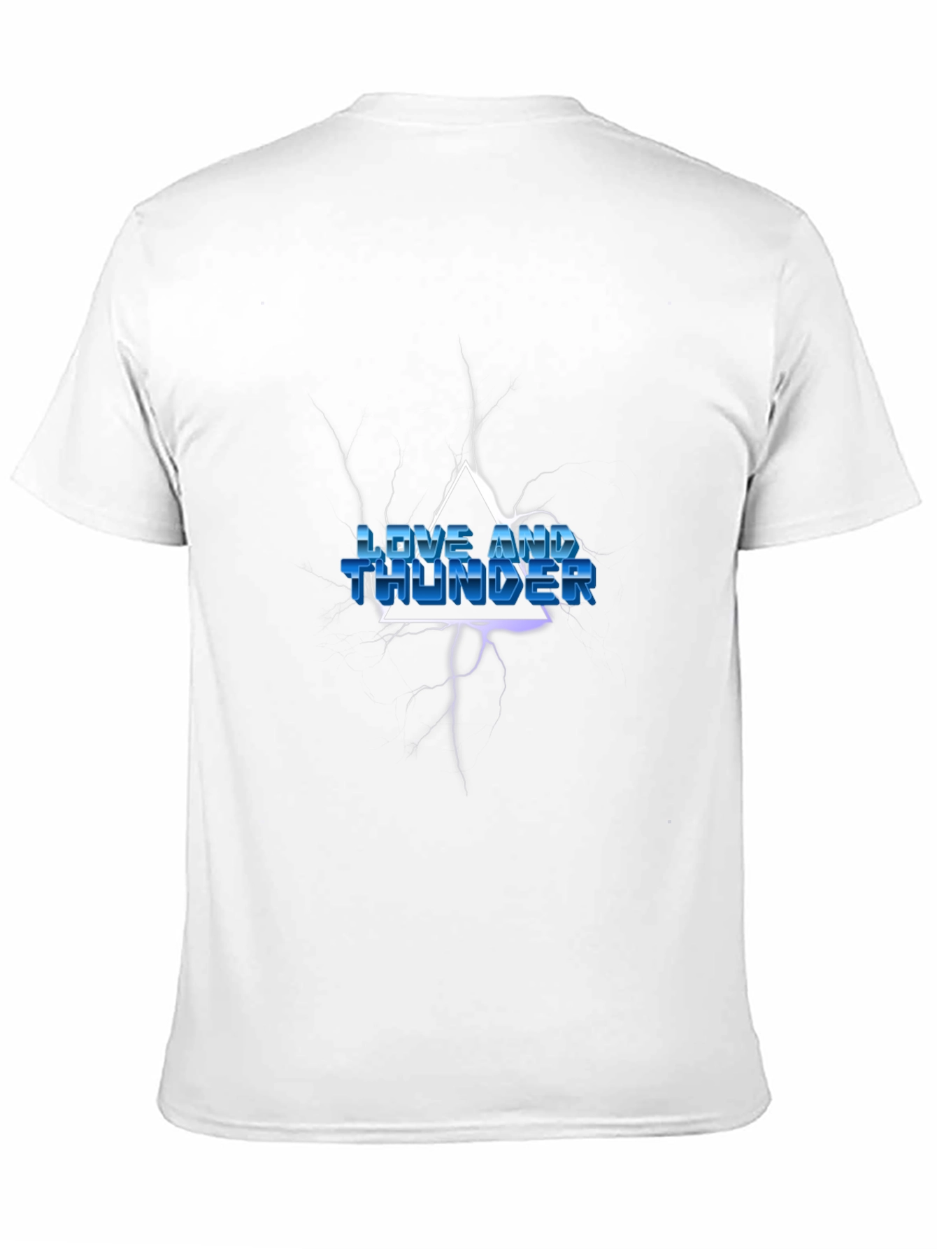 Love and Thunder Graphic Print Black T-Shirt