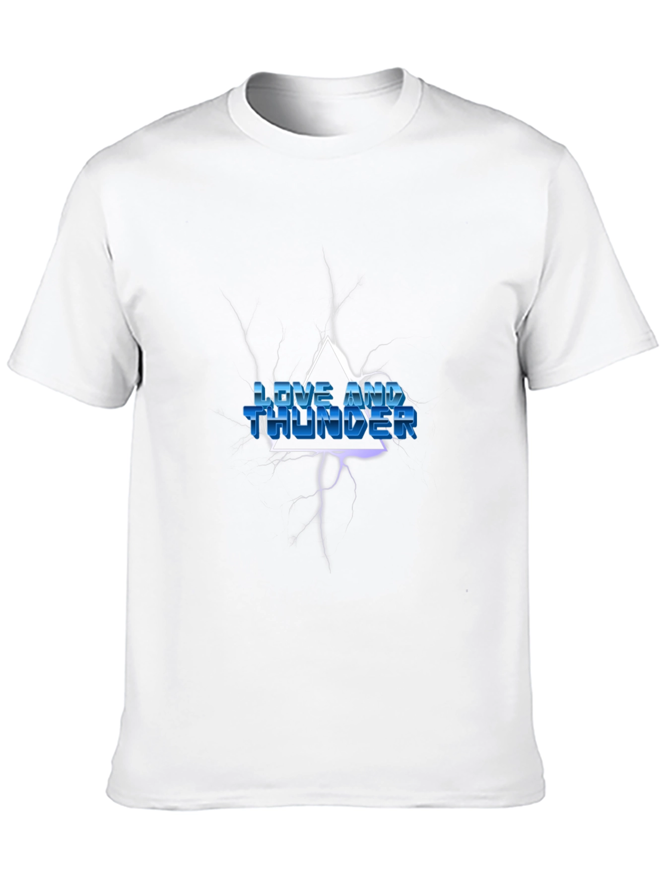Love and Thunder Graphic Print Black T-Shirt