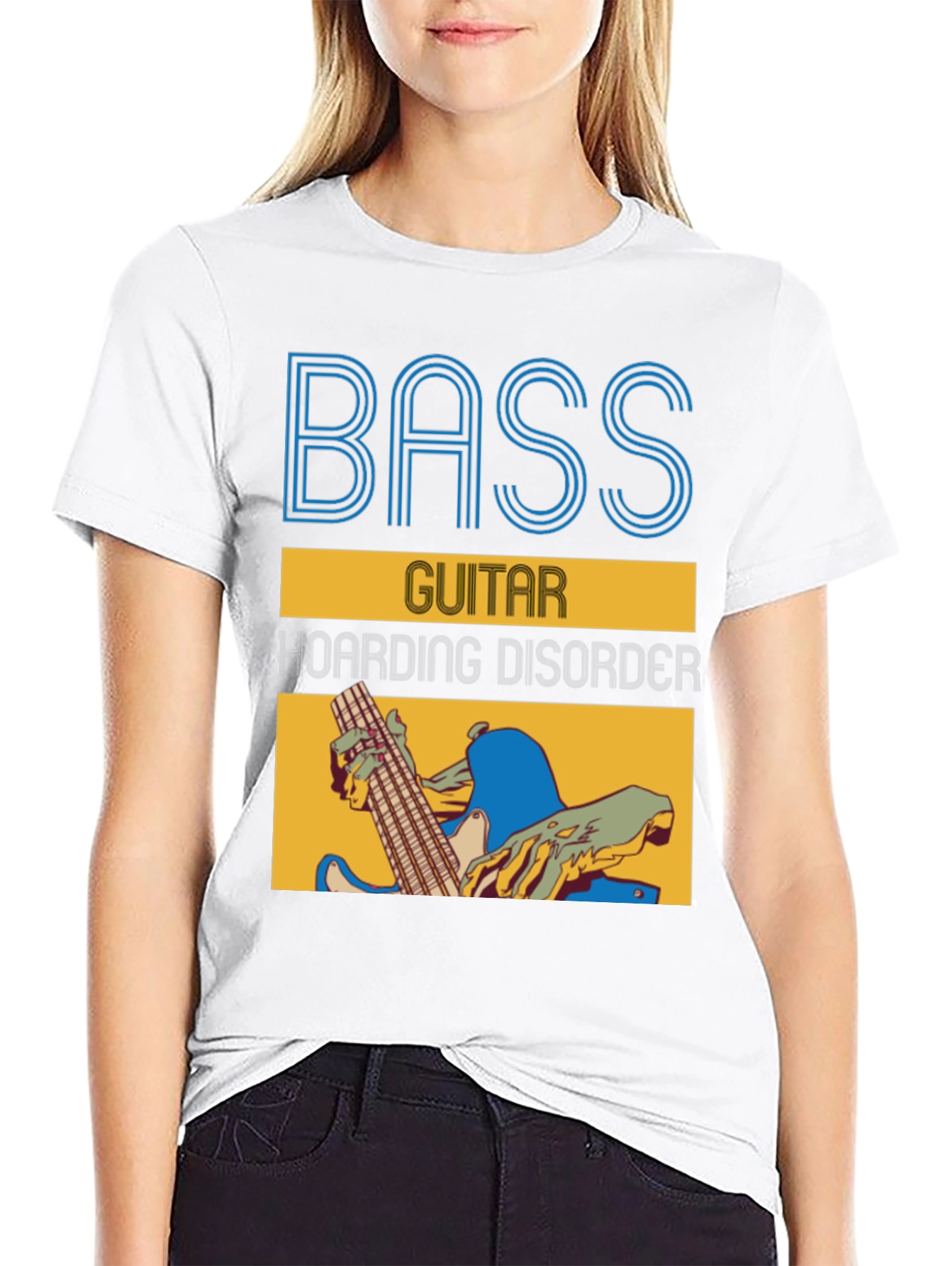 Bass Guitar Hoarding Disorder Graphic Tee