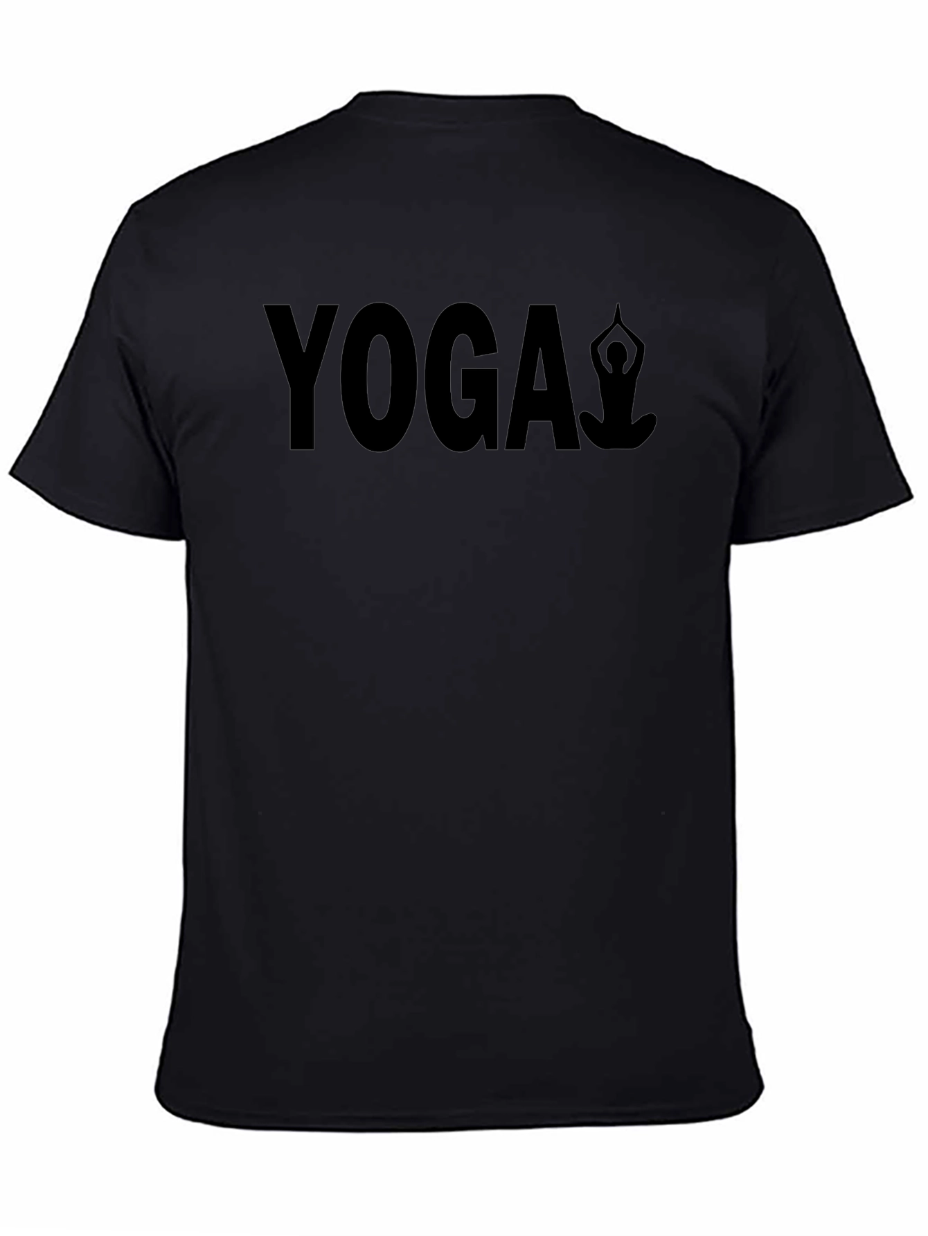 Yoga Graphic Black T-Shirt Relaxed Fit