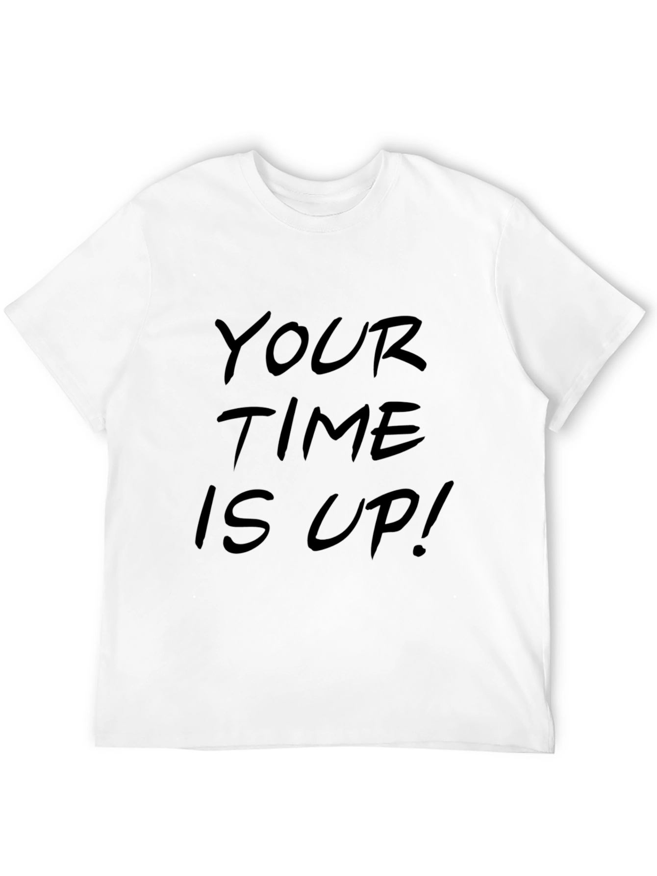 Your Time Is Up! Graphic Tee - Black