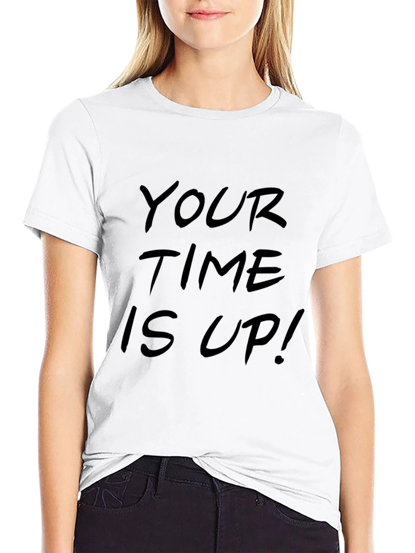 Your Time Is Up! Graphic Tee - Black