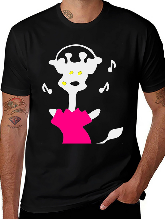 Cartoon Music Lover T-Shirt