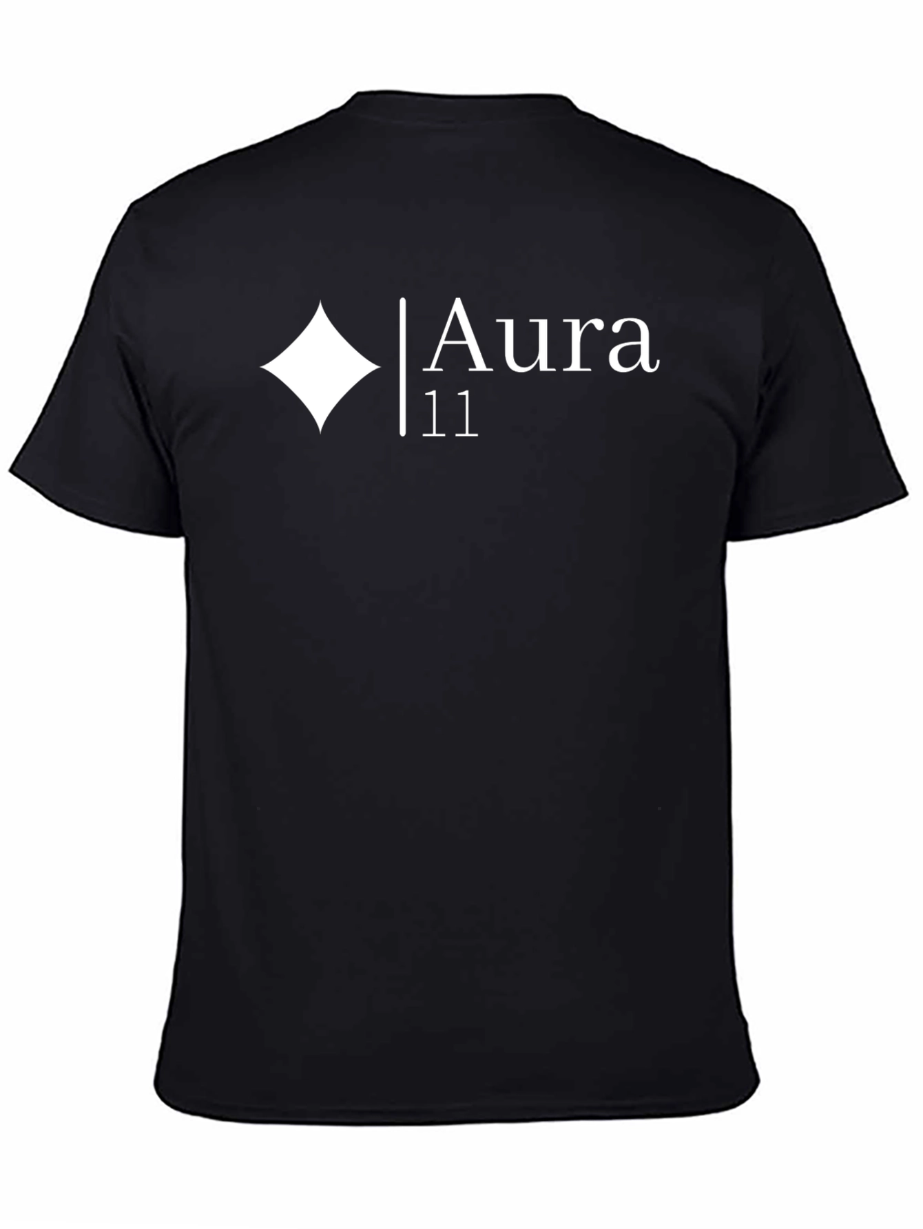 Aura 11 Graphic Tee - Stylish Black T-Shirt