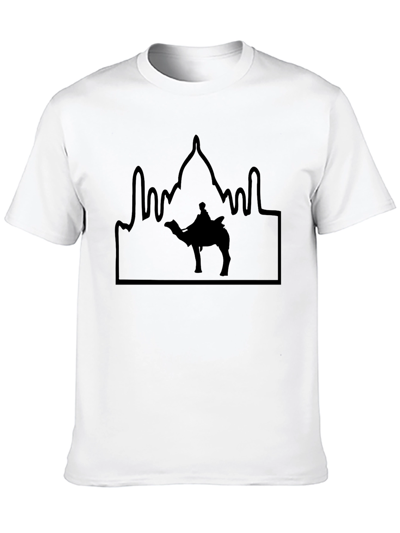 Camel & Palace Silhouette Black T-Shirt