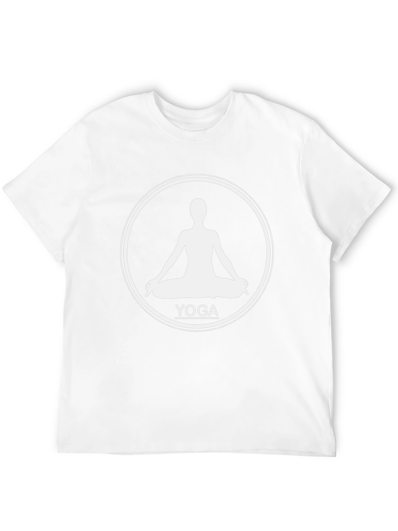 Yoga Silhouette Graphic T-Shirt - Black Cotton Tee