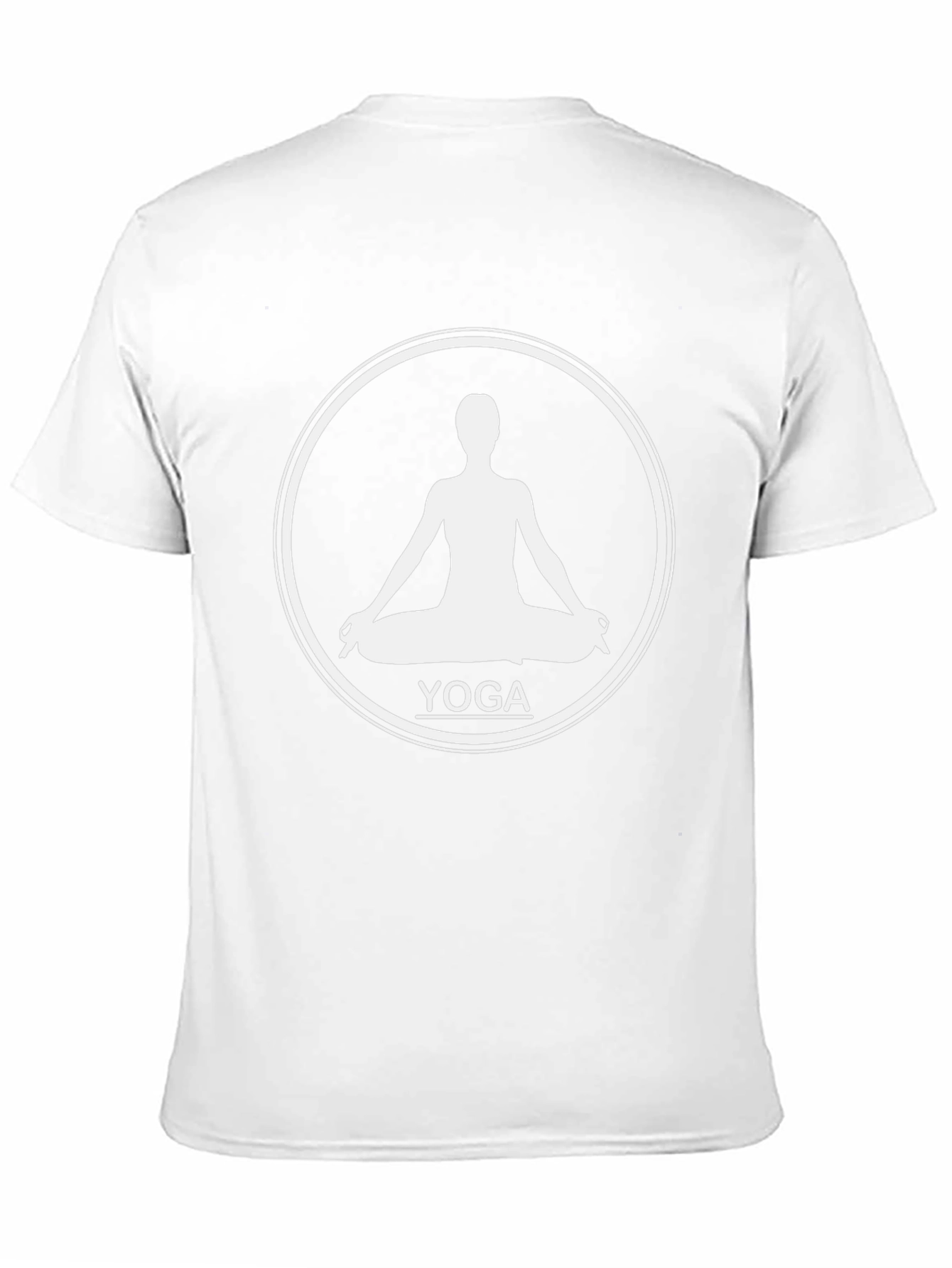 Yoga Silhouette Graphic T-Shirt - Black Cotton Tee