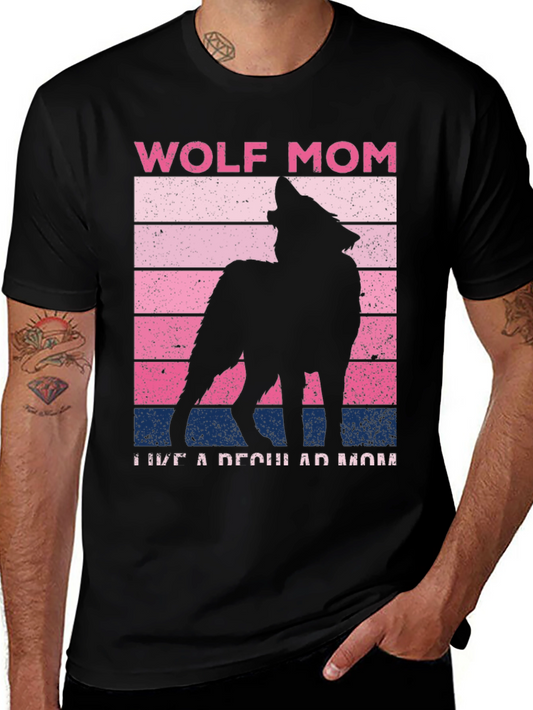 Wolf Mom Graphic Tee - Perfect for Animal Loving Moms
