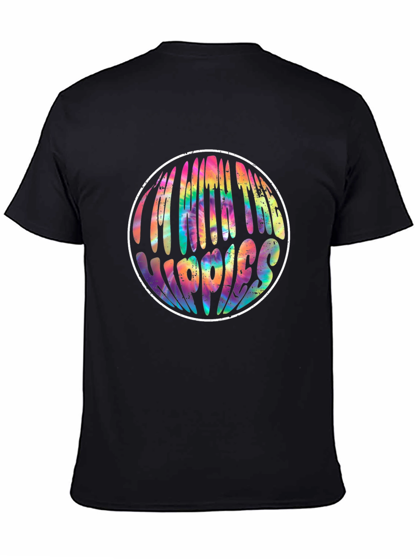Im With The Hippies Tie Dye Graphic Tee