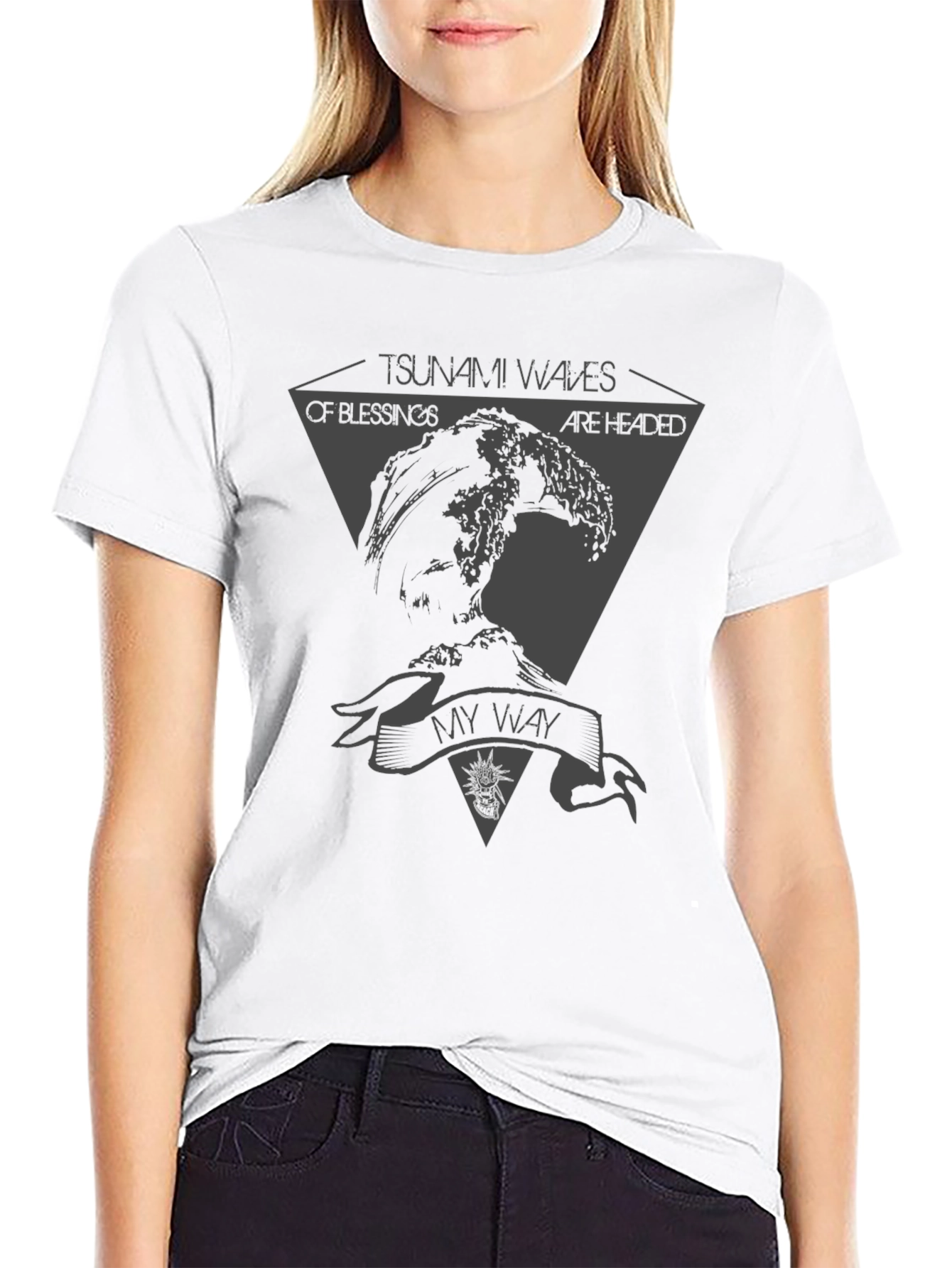 Tsunami Waves Blessings Graphic Tee