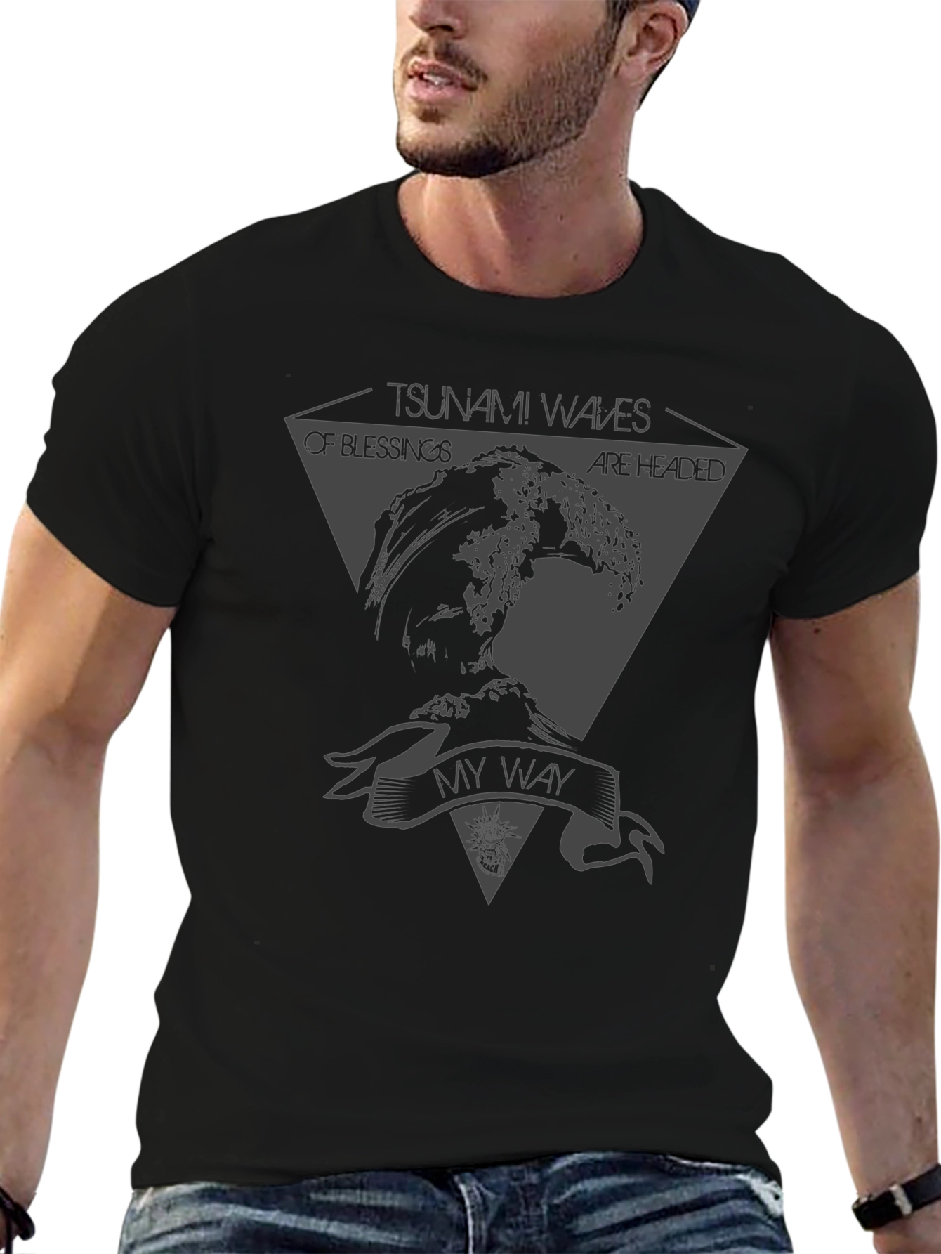 Tsunami Waves Blessings Graphic Tee