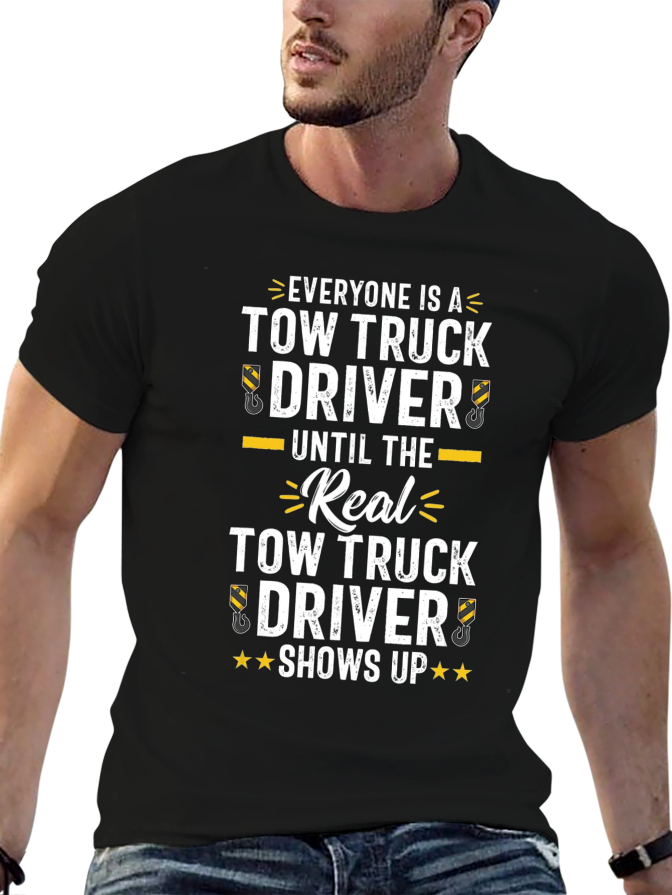 Tow Truck Driver Novelty Graphic T-Shirt