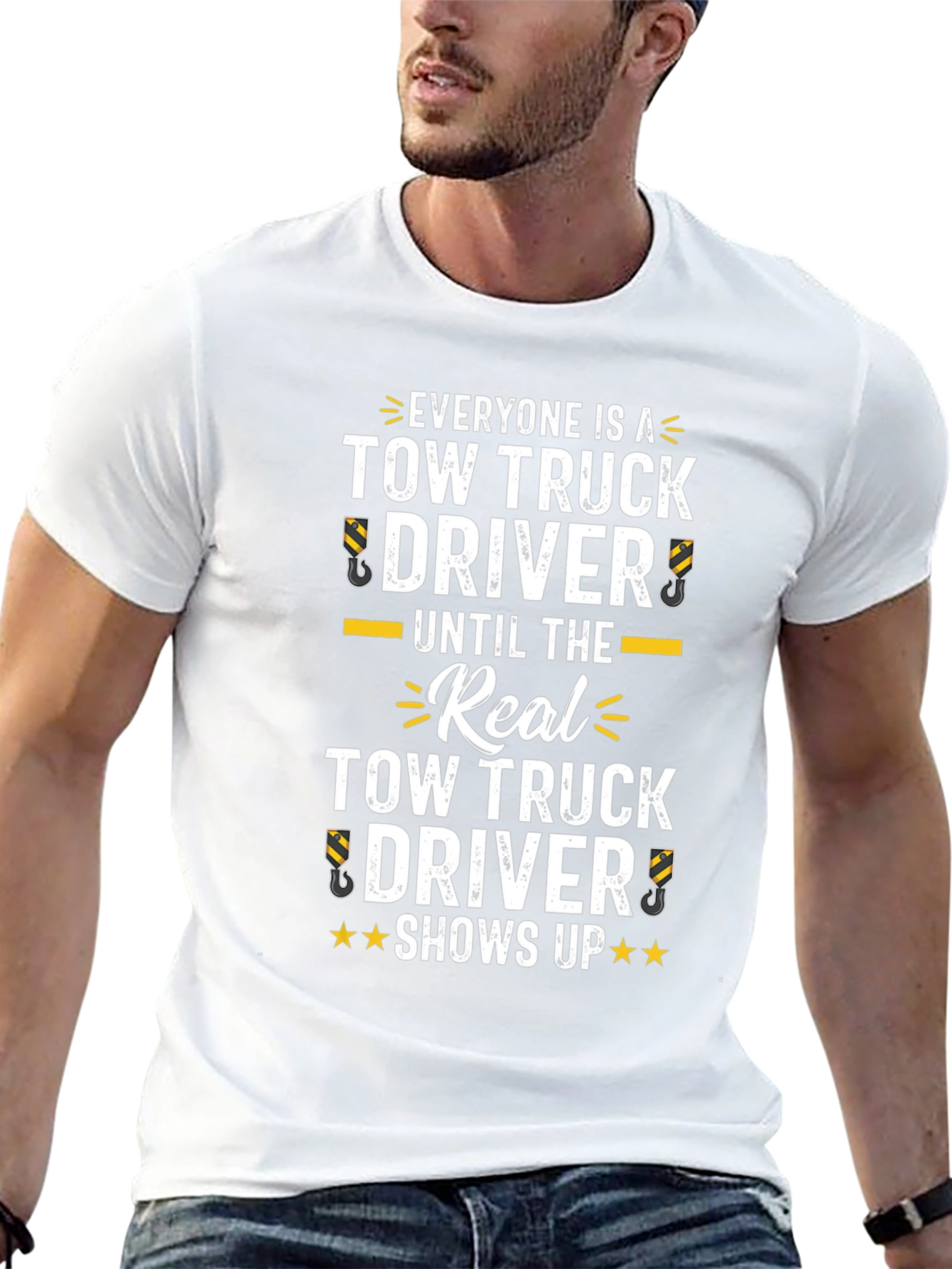 Tow Truck Driver Novelty Graphic T-Shirt