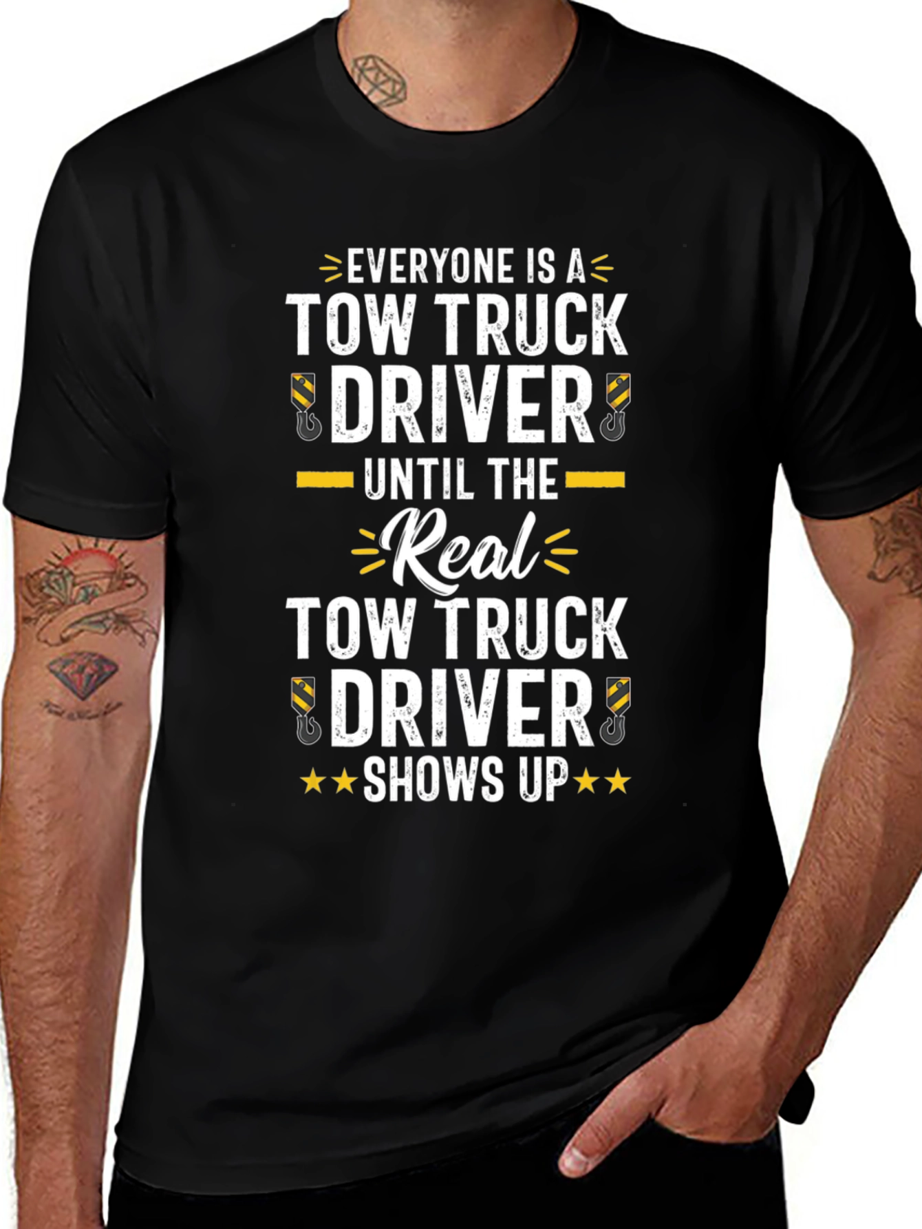 Tow Truck Driver Novelty Graphic T-Shirt