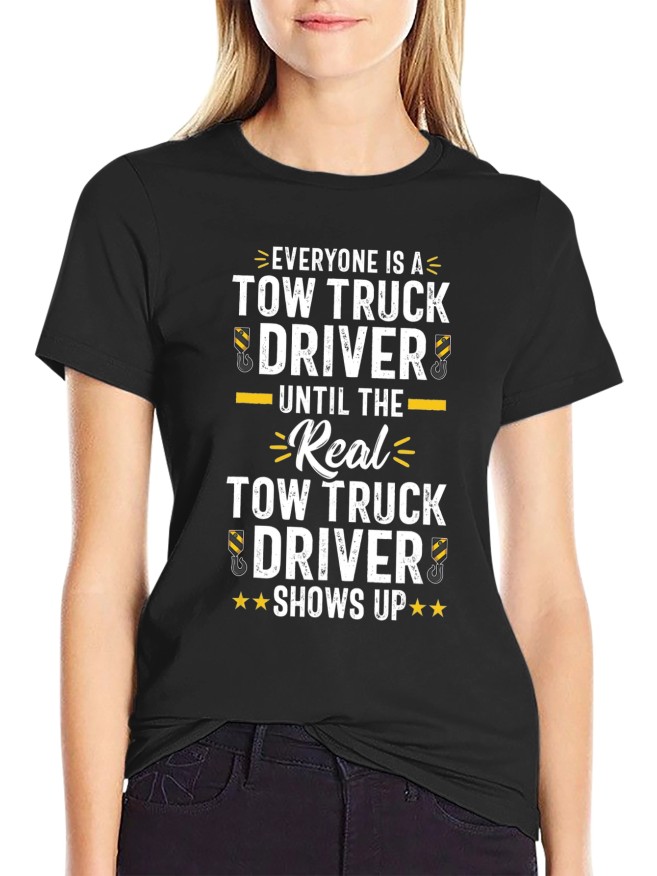 Tow Truck Driver Novelty Graphic T-Shirt