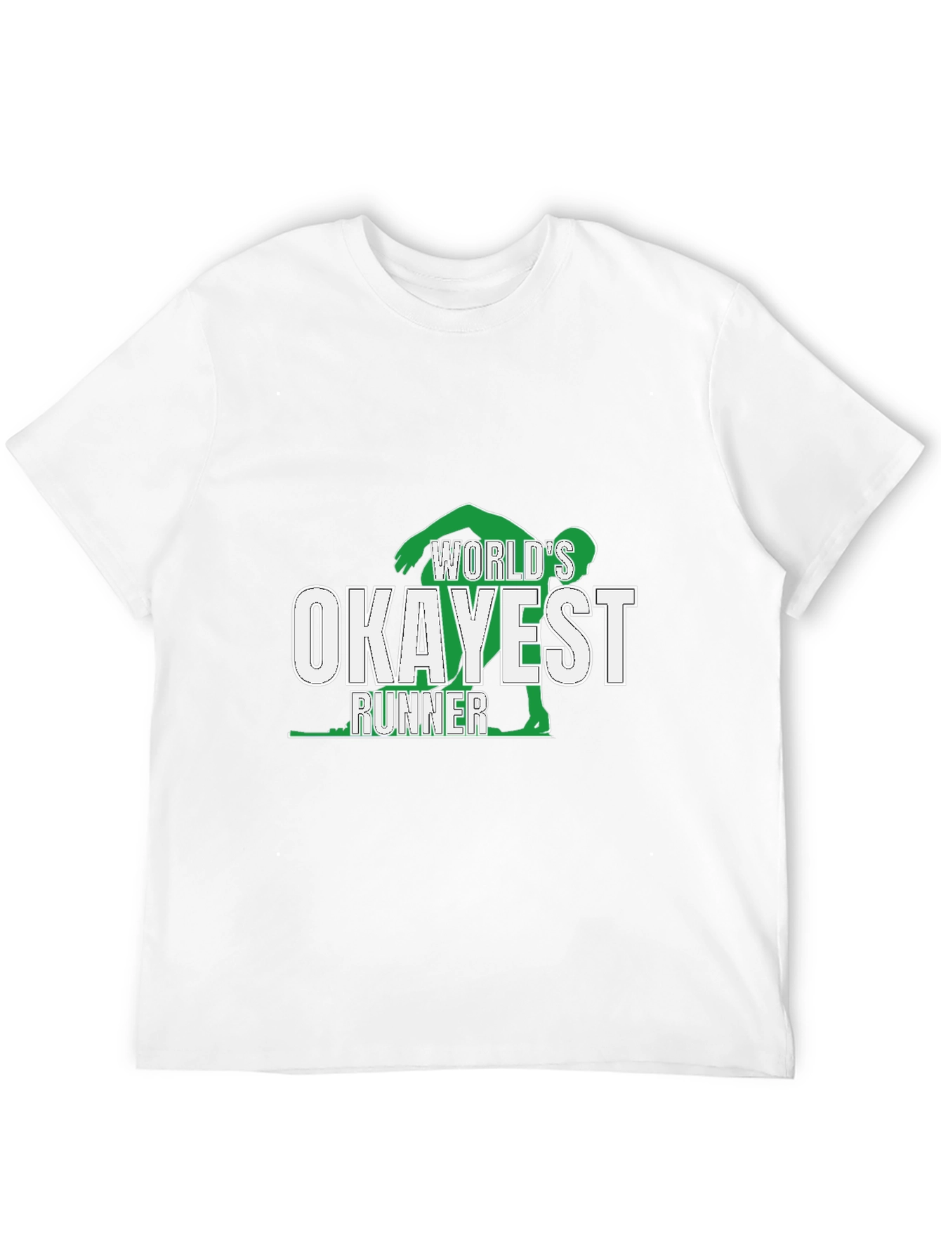 Worlds Okayest Runner T-Shirt - Black Graphic Tee