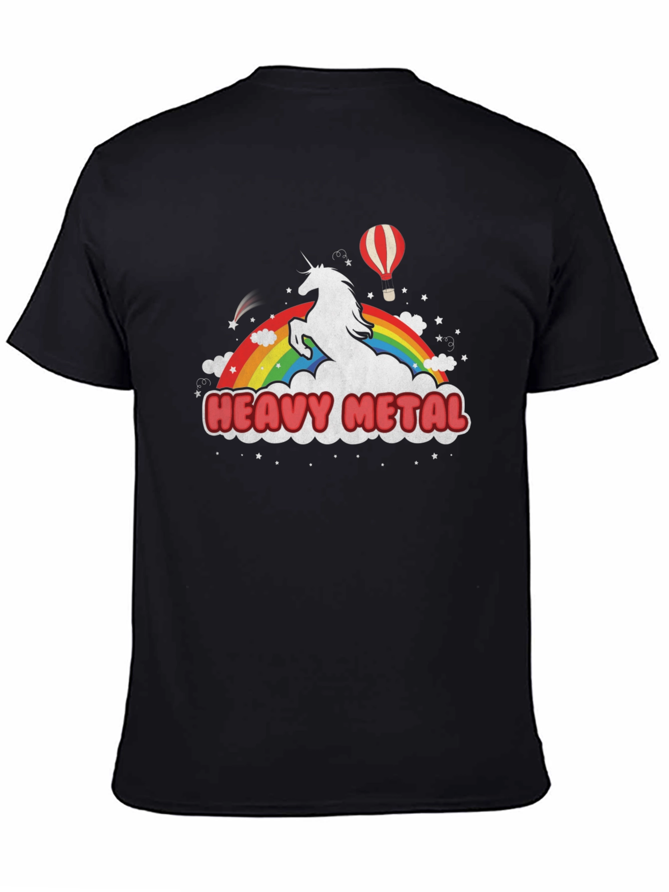 Heavy Metal Unicorn Rainbow T-Shirt
