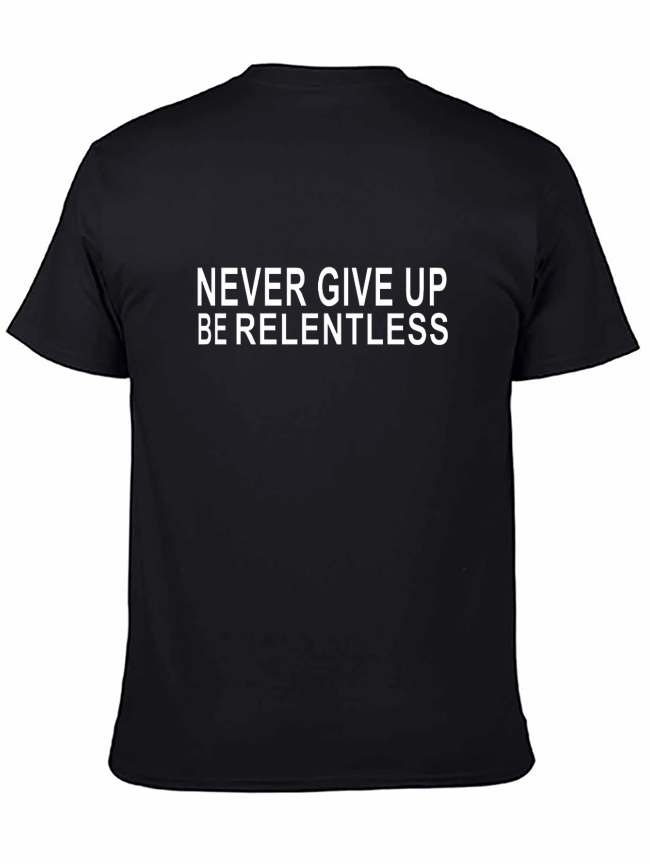 Motivational Graphic Tee - Never Give Up