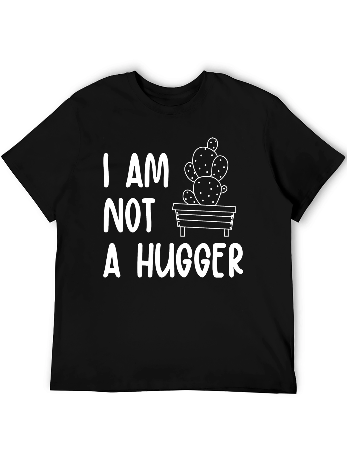 I Am Not A Hugger Cactus Graphic T-Shirt
