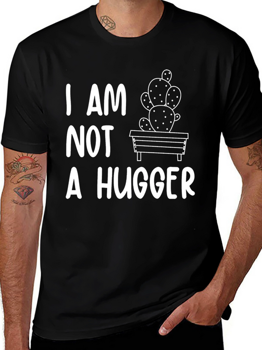 I Am Not A Hugger Cactus Graphic T-Shirt