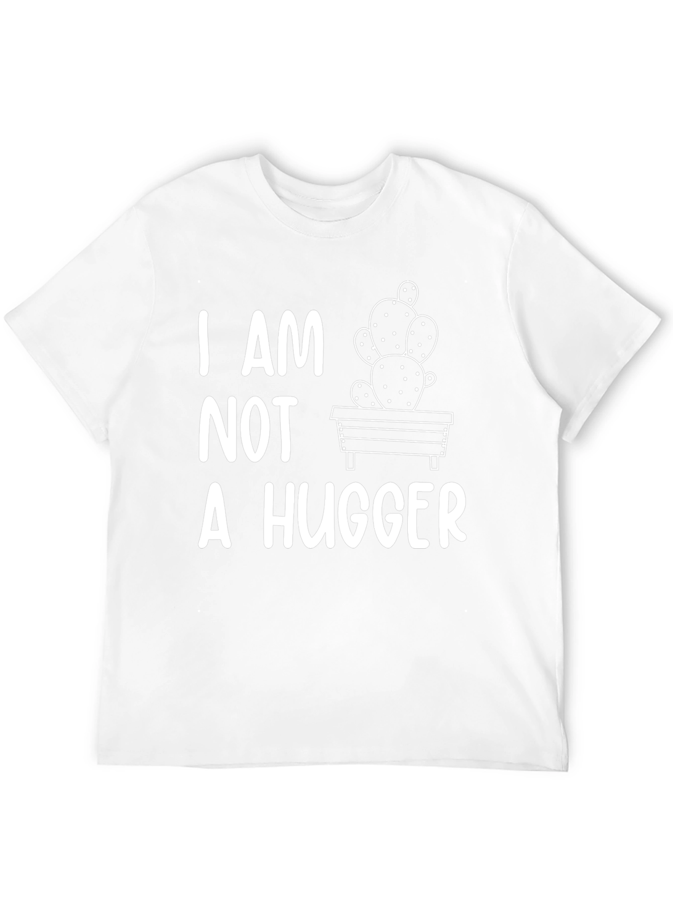 I Am Not A Hugger Cactus Graphic T-Shirt