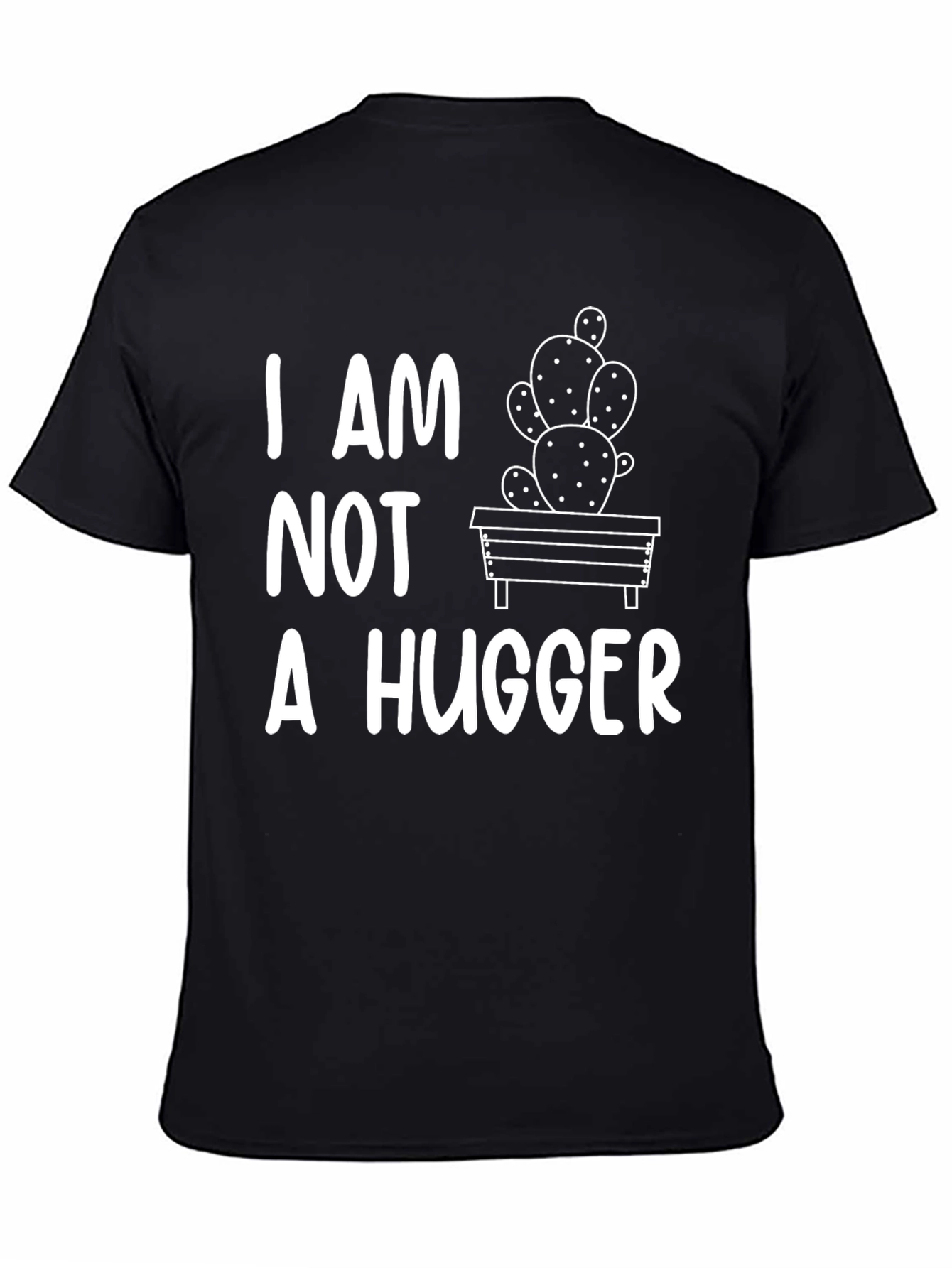 I Am Not A Hugger Cactus Graphic T-Shirt